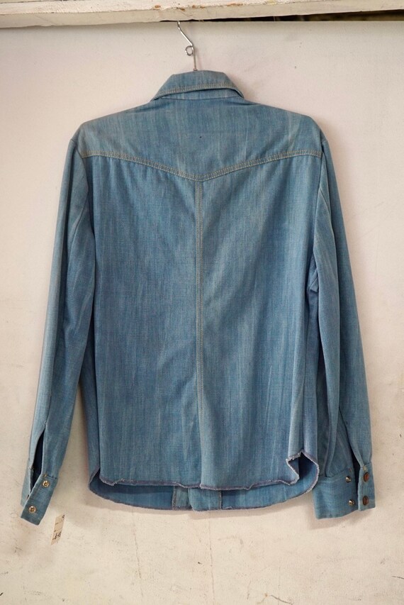 1970’s Men’s Denim Shirt Jacket made in Canada - image 2