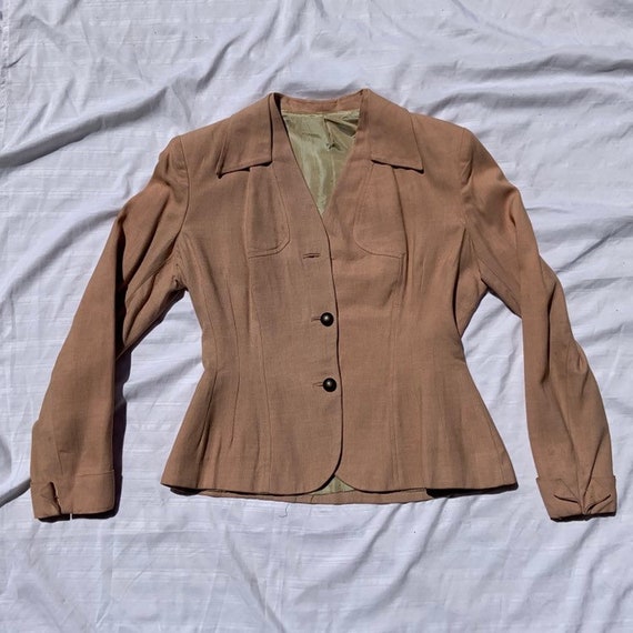1940s Blueb Pink Women's Blazer