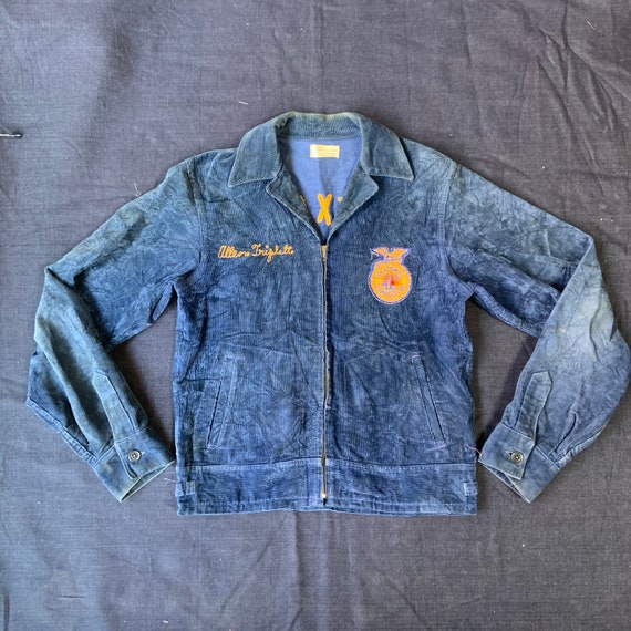 1970s Blue Corduroy FFA Jacket