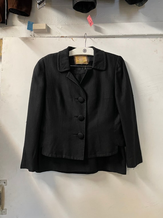 1940s Black Skirt Suit - Gem