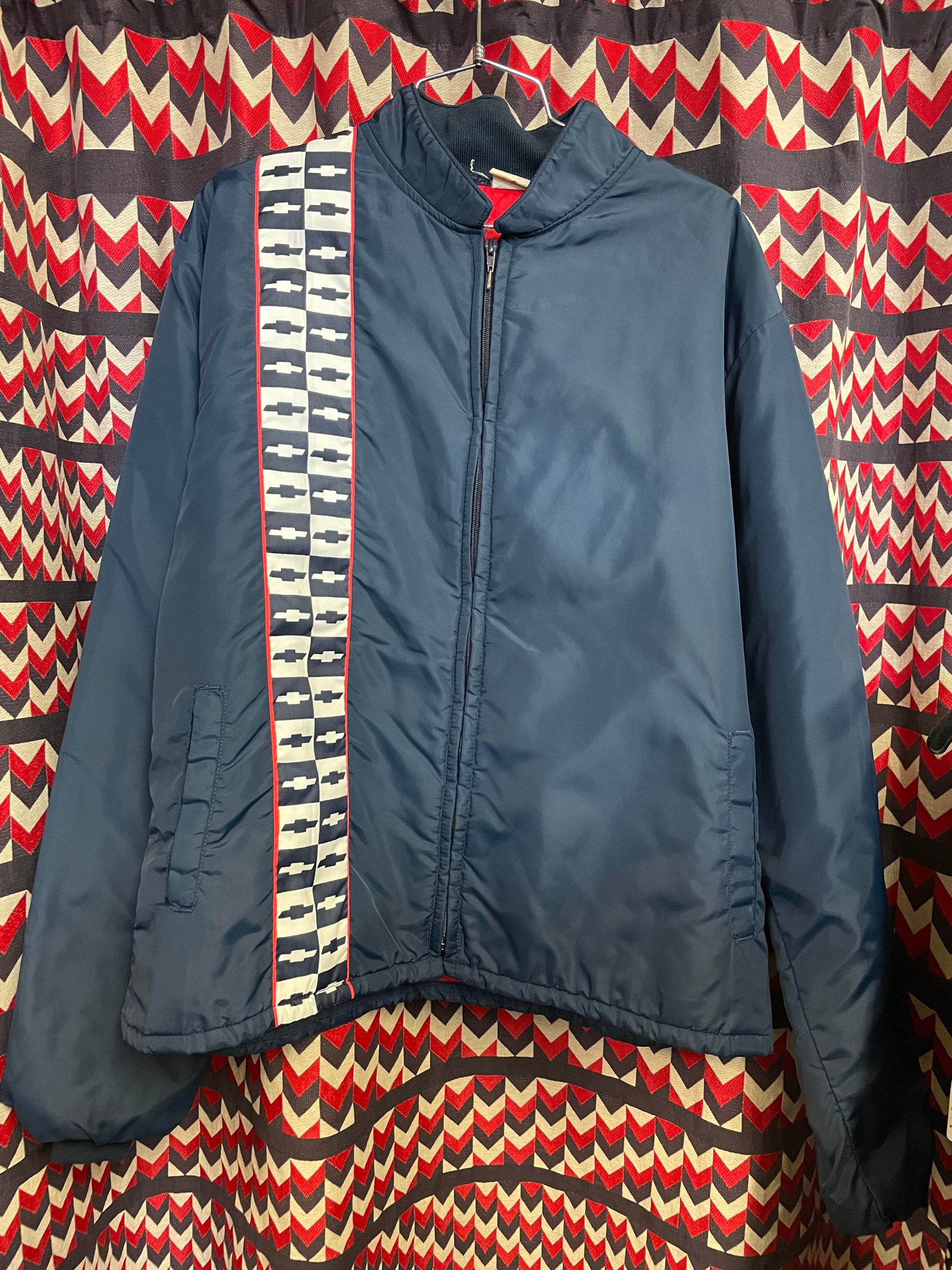 Chevrolet Zip Front Racing Jacket Etsy
