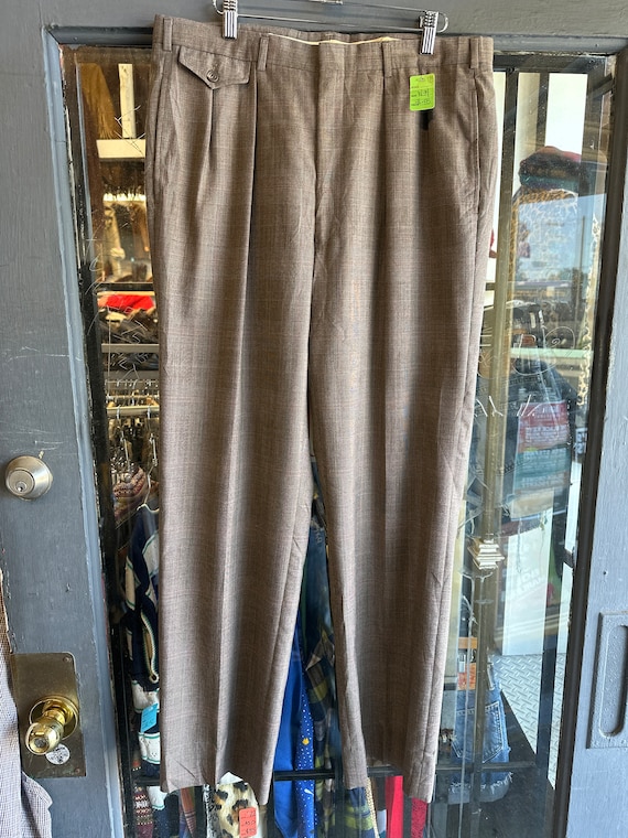 1970s 30s Style Plaid Pants