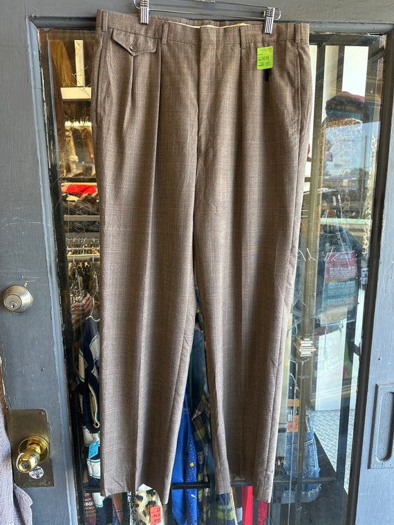 1970s 30s Style Plaid Pants