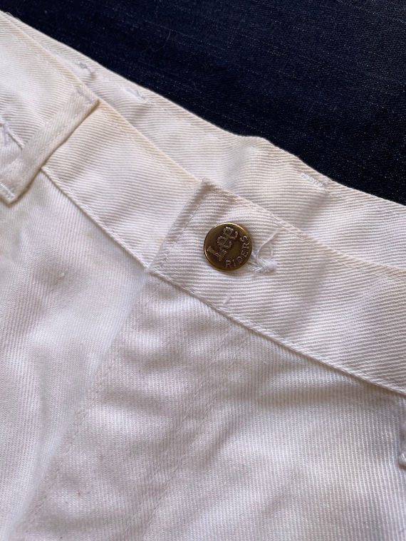 White 1970s Lee Jeans - image 3