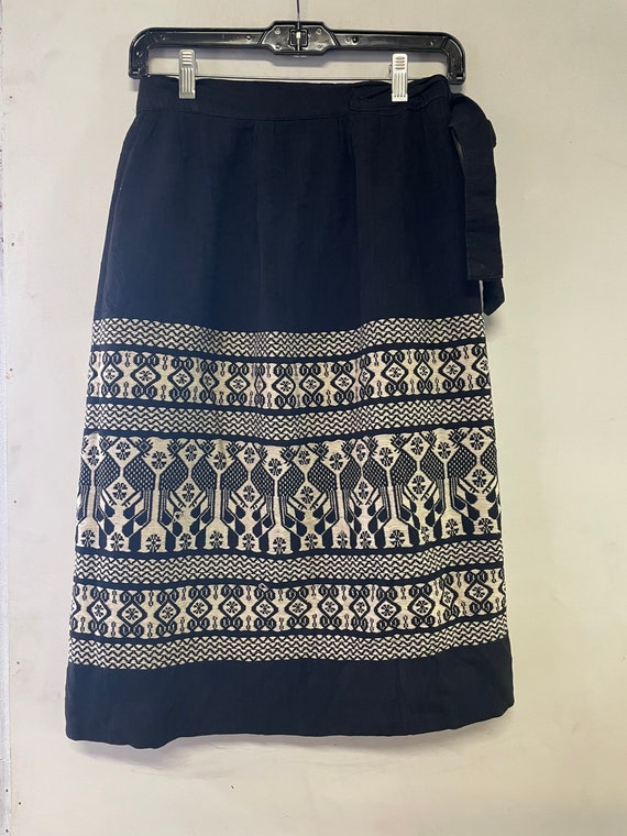 1950s Mexican Wrap Skirt - image 1
