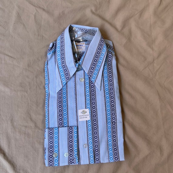 1970s Deadstock Long Sleeve Button Up - image 3