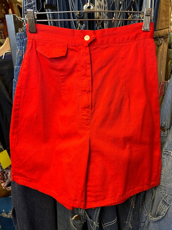 1950s Bright Red Pin Up Shorts