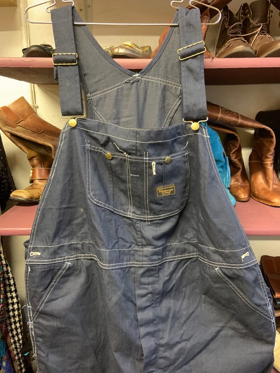 1970s Sears Tradewear Tri-Blend Overalls (Work We… - image 3