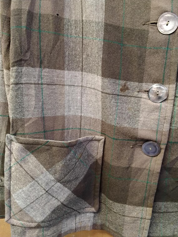 1940s/50s Pendleton wool patch pocket dagger coll… - image 4