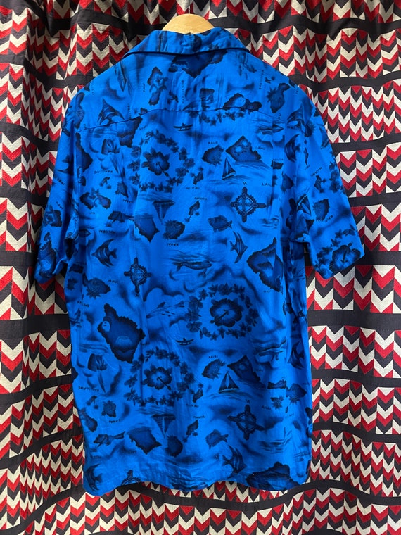 1950s Ui-Maikai Tiki Hawaiian Shirt - image 6