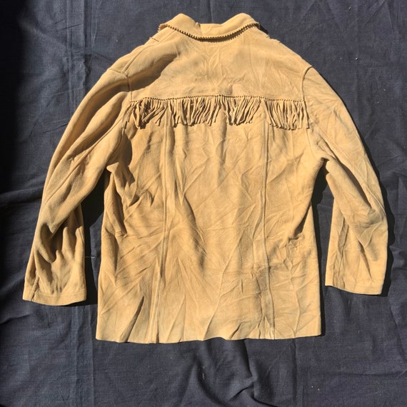 1950s Brown Suede Pull Over Jacket - image 2