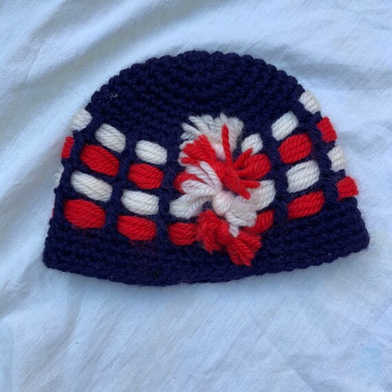 1970s Hand Knit Hat - image 1