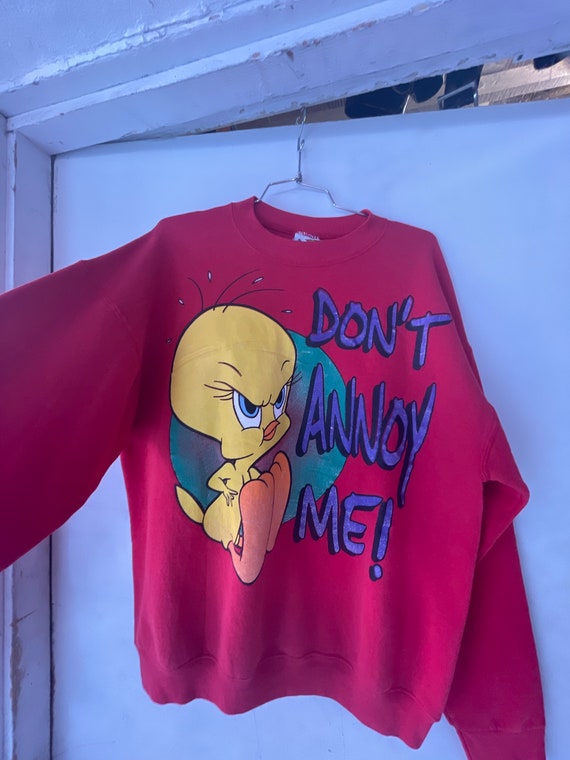 1990s Red Looney Tunes Tweety Bird Crewneck