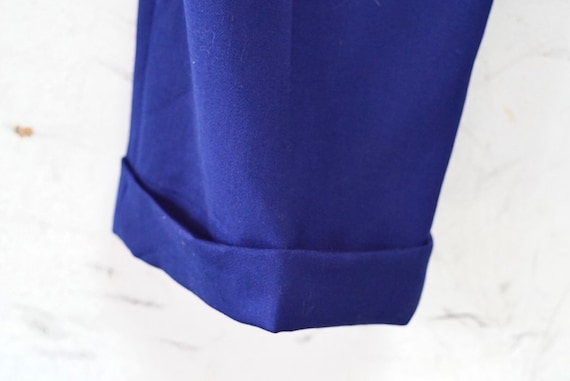 1950 Royal Blue Gabardine Trousers - image 6