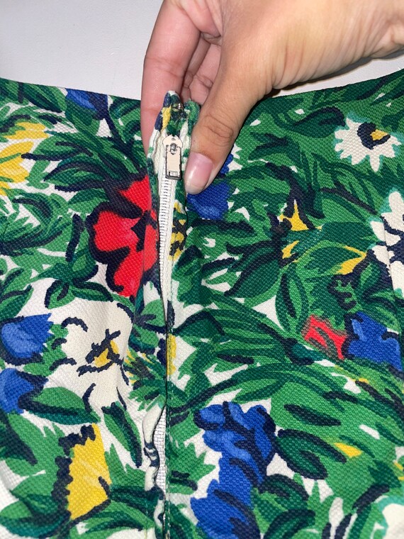 1950s Floral Pique Sundress - image 5