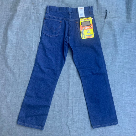 1980s Dead Stock Wranglers Blue Jeans - image 2