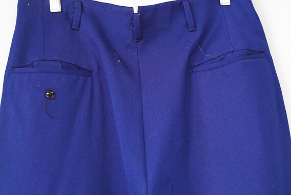 1950 Royal Blue Gabardine Trousers - image 4