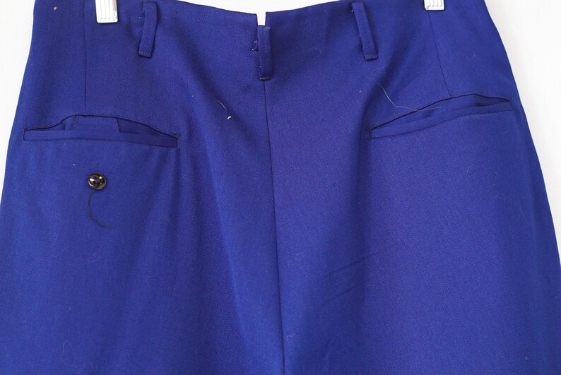 1950 Royal Blue Gabardine Trousers - Etsy