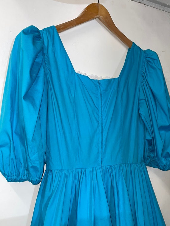 1970s Blue Square Dancing Dress - image 7