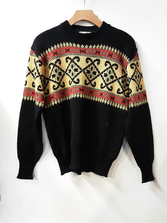 1950s Wool Ski Sweater - image 1