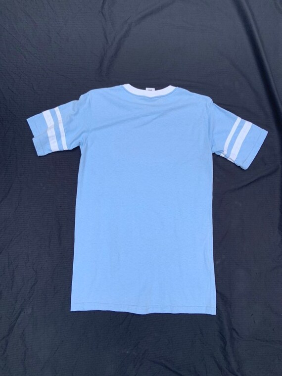 1970s Baby Blue Deca T-Shirt - image 2