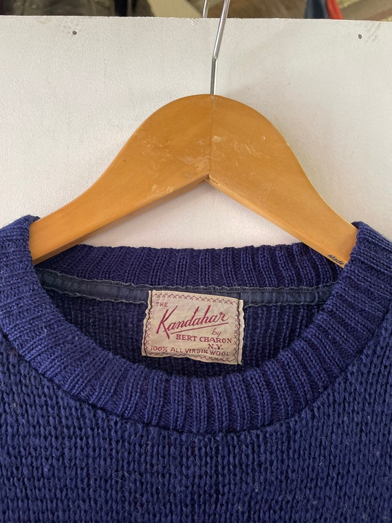 1950s/40s Wool Ski Sweater - image 2