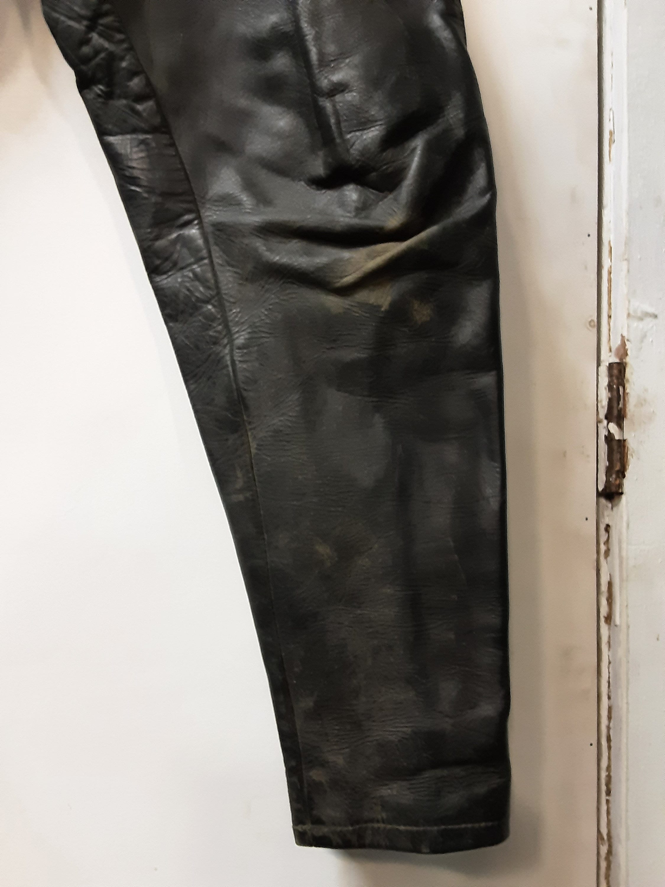 Buco 1950s Steerhide Black Leather Motorcycle Pants - Etsy