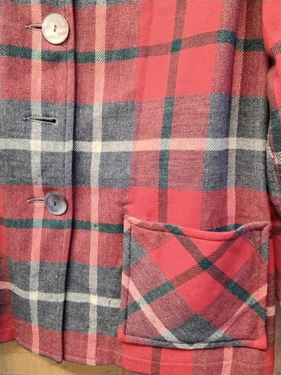 1940s/50s Pendleton wool patch pocket dagger coll… - image 4