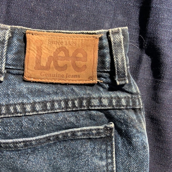 1980s Dark Stone Wash Lee Jeans - image 5