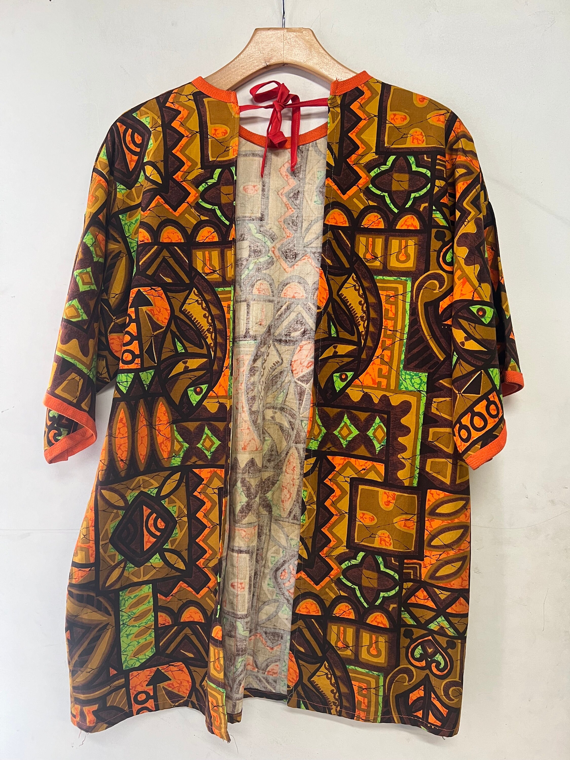 Smock Patch 1960s Tiki Smock With Patch Pockets - Etsy