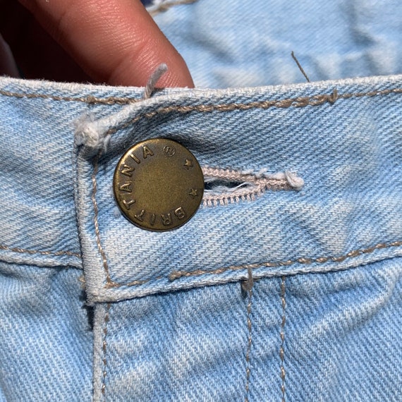 1970s Britaninia Flair/Boot Cut Blue Jeans - image 3