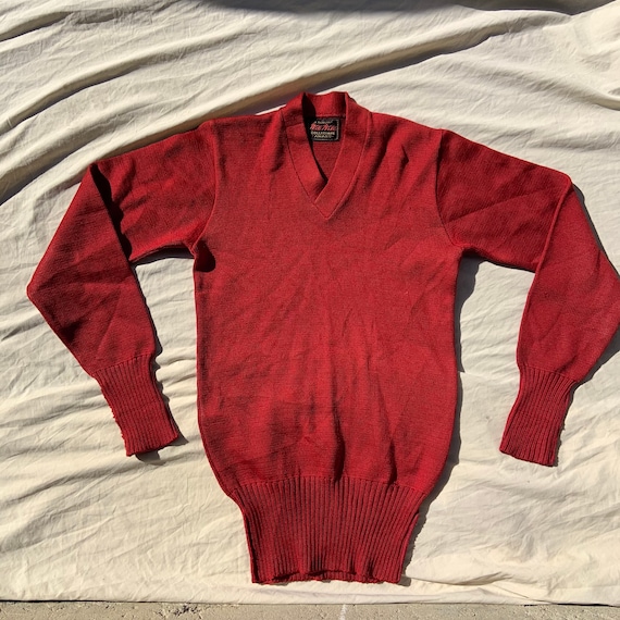 1959s Red Collegiate Sweater