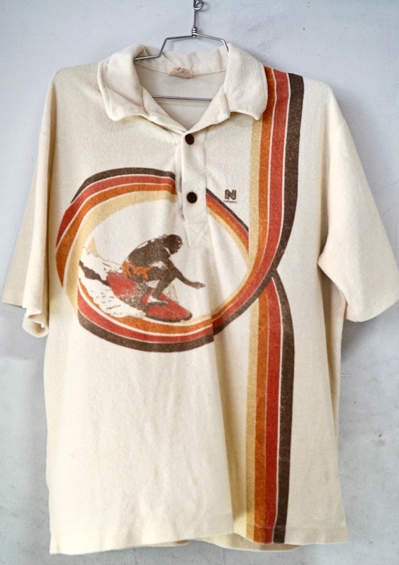 1970’s Terry Cloth Surf Polo (XL)