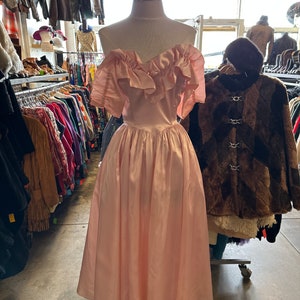 1980s Gunne Sax Jessica Mcclintock Pink Strapless Dress - Etsy