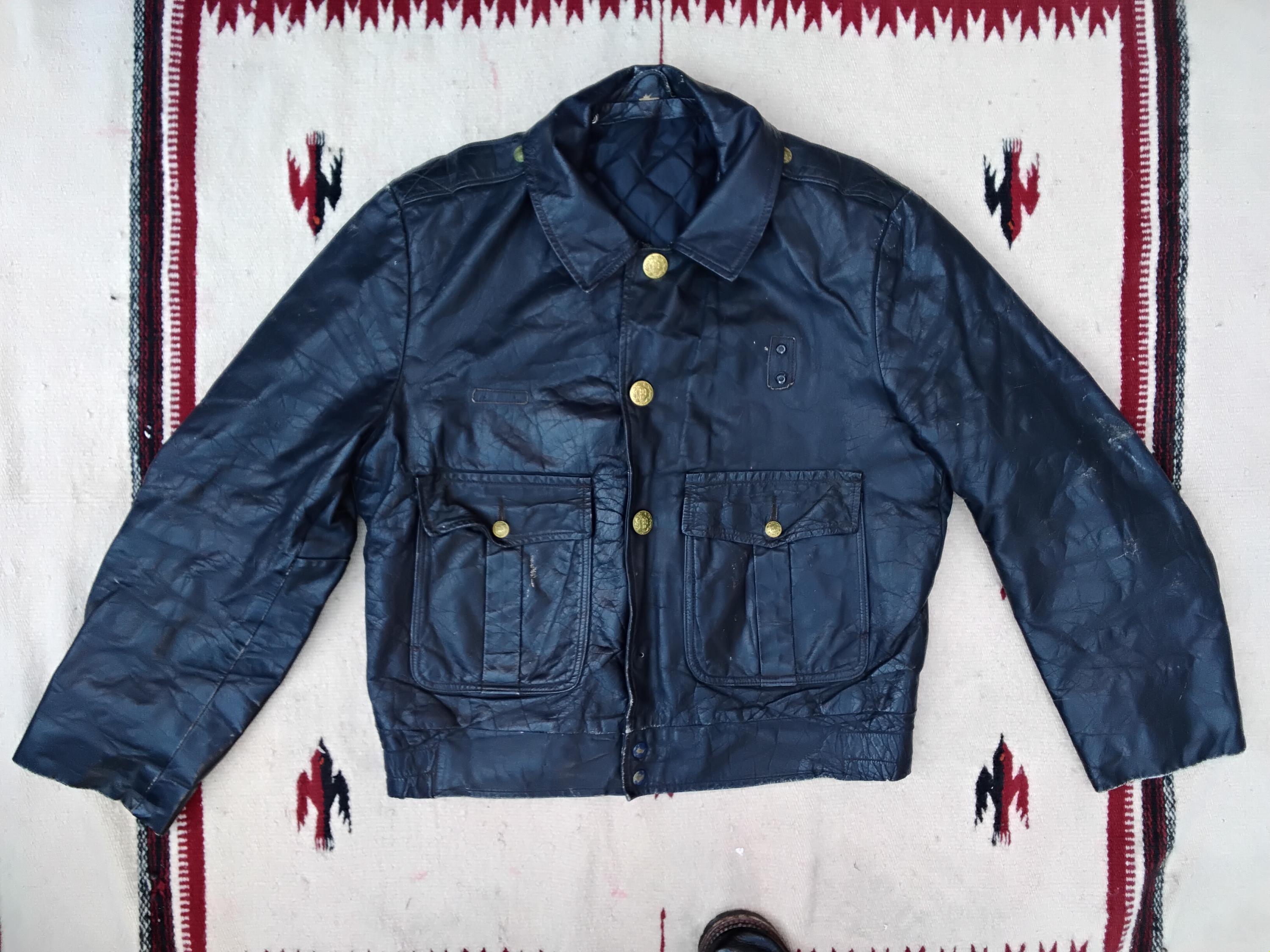 Chicago Police Leather Jacket - Etsy