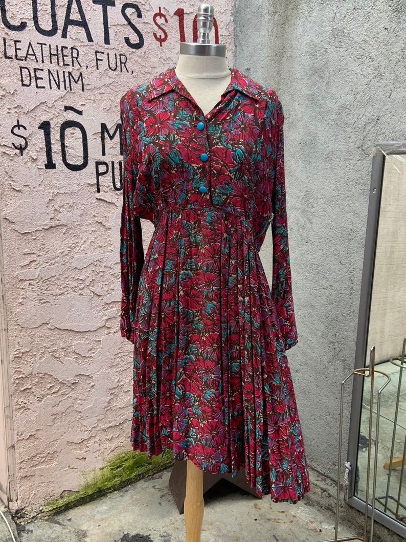 1940s long sleeve dress