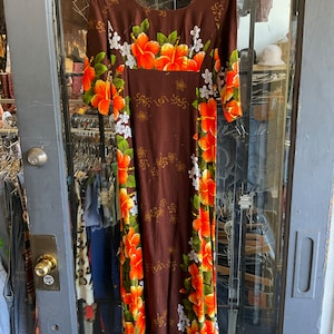 1960s Hawaiian Tiki Summer Dress