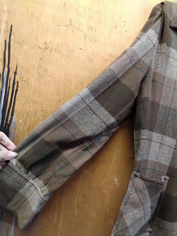 1940s/50s Pendleton wool patch pocket dagger coll… - image 3