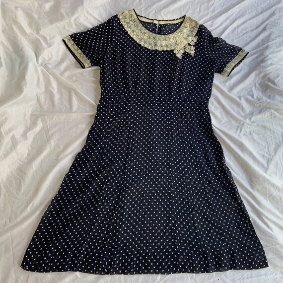 Early 1940s Polka Dot Dress