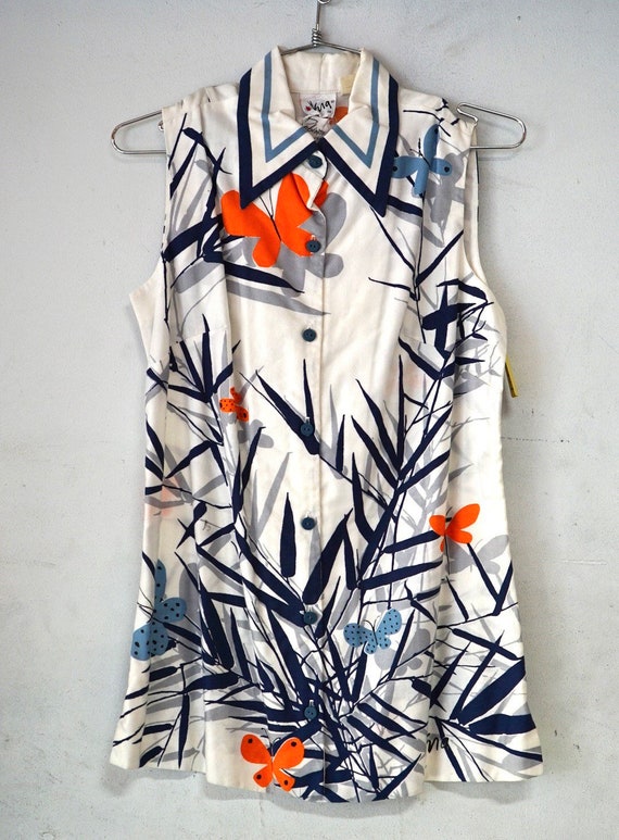 1960’s Sleeveless Vera Scarf Print