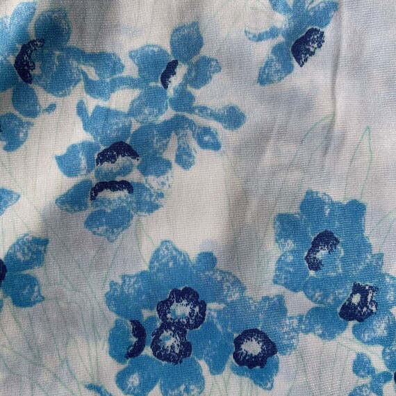 1960s Blue and White Vera Blouse - image 3