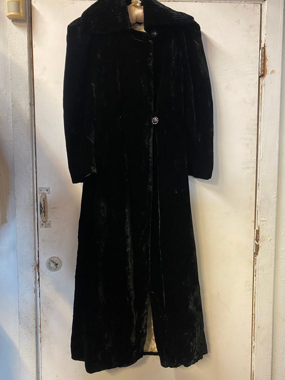 1940s Silk Velvet Evening Jacket