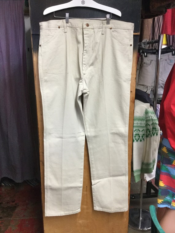 Unused Beige Wrangler Jeans