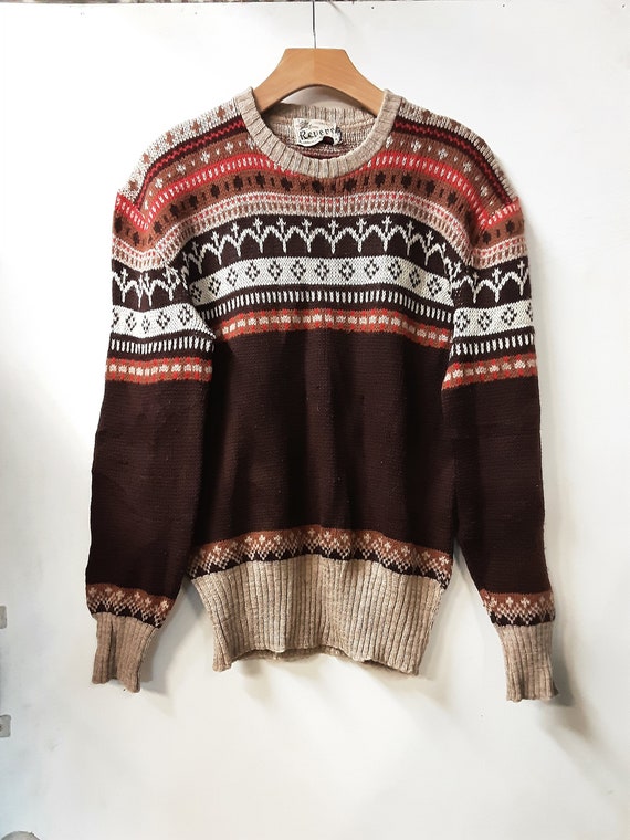 1950s Wool Ski Sweater Etsy