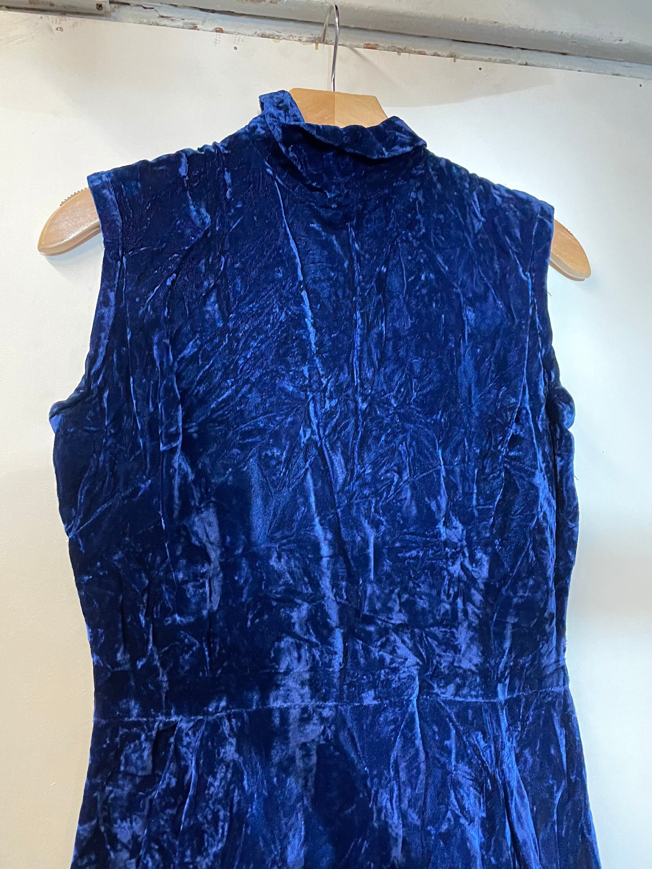 blue velvet wiggle dress Baby Blue Knit Double Slit Maxi Dress – Mutual Attractions main image 1