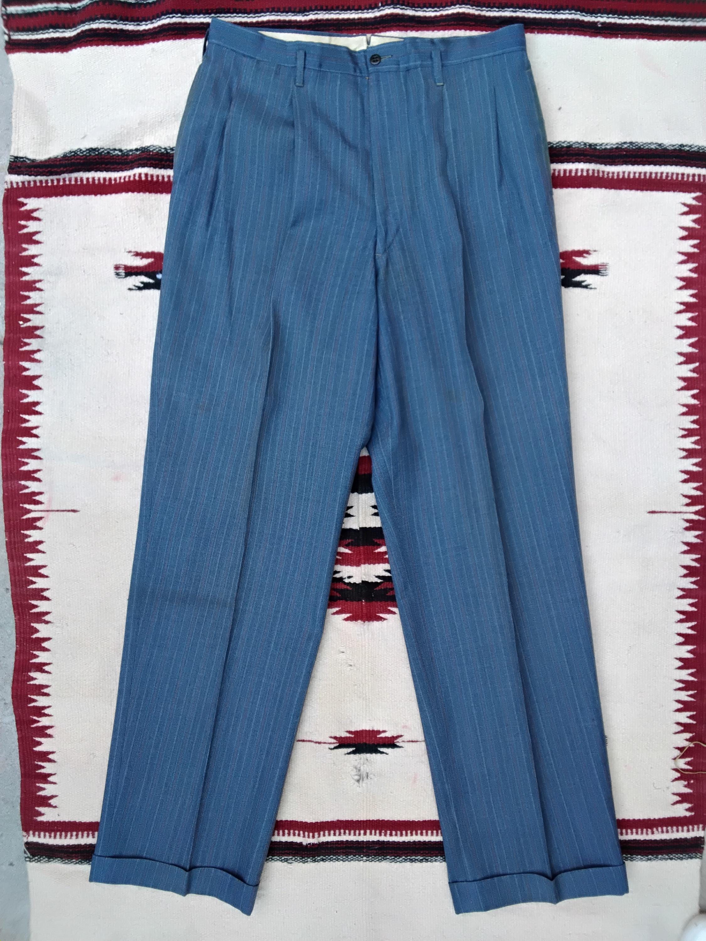 1940s Striped Pants - Etsy