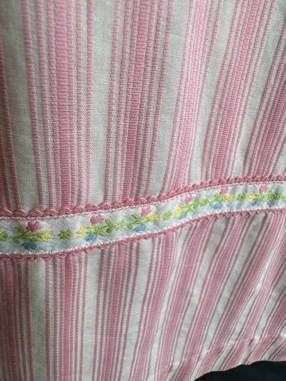 1950s Pink Cotton Day Dress - image 3