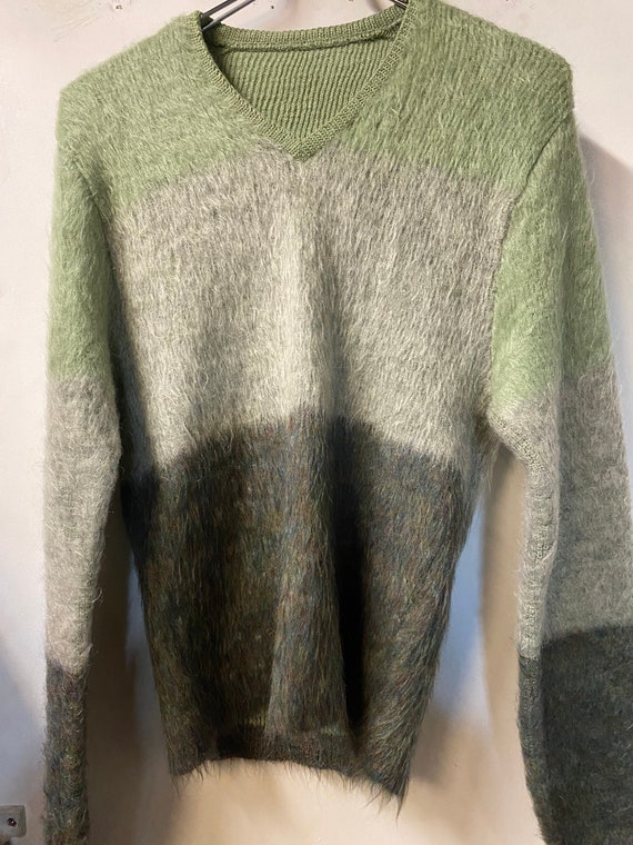 1990s Multicolored Mohair Sweater