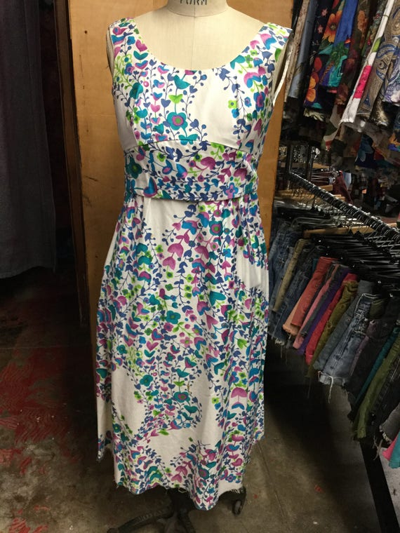 Whimsical Vines and flower dress