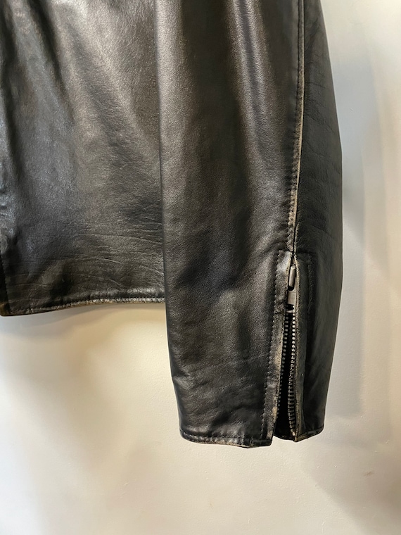 Mens Von Dutch Cafe Racer Leather Jacket - Etsy